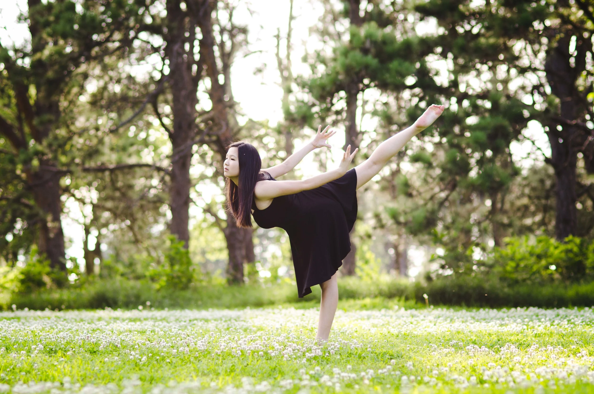 // Casual gymnast.