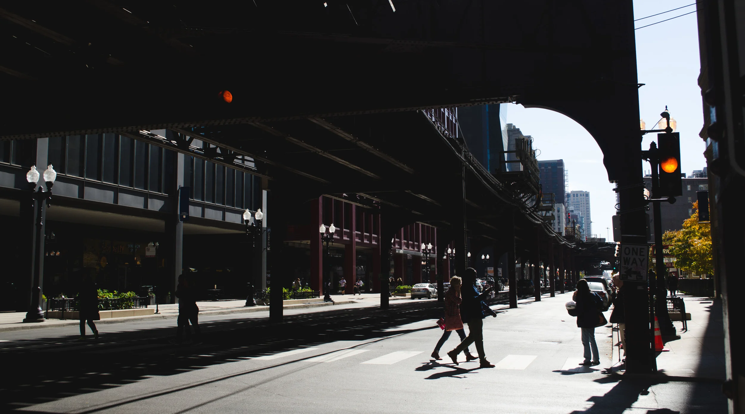 Chicago street scene during our layover. If I liked big cities I would like Chicago...and Seattle. See the photos from Seattle here.