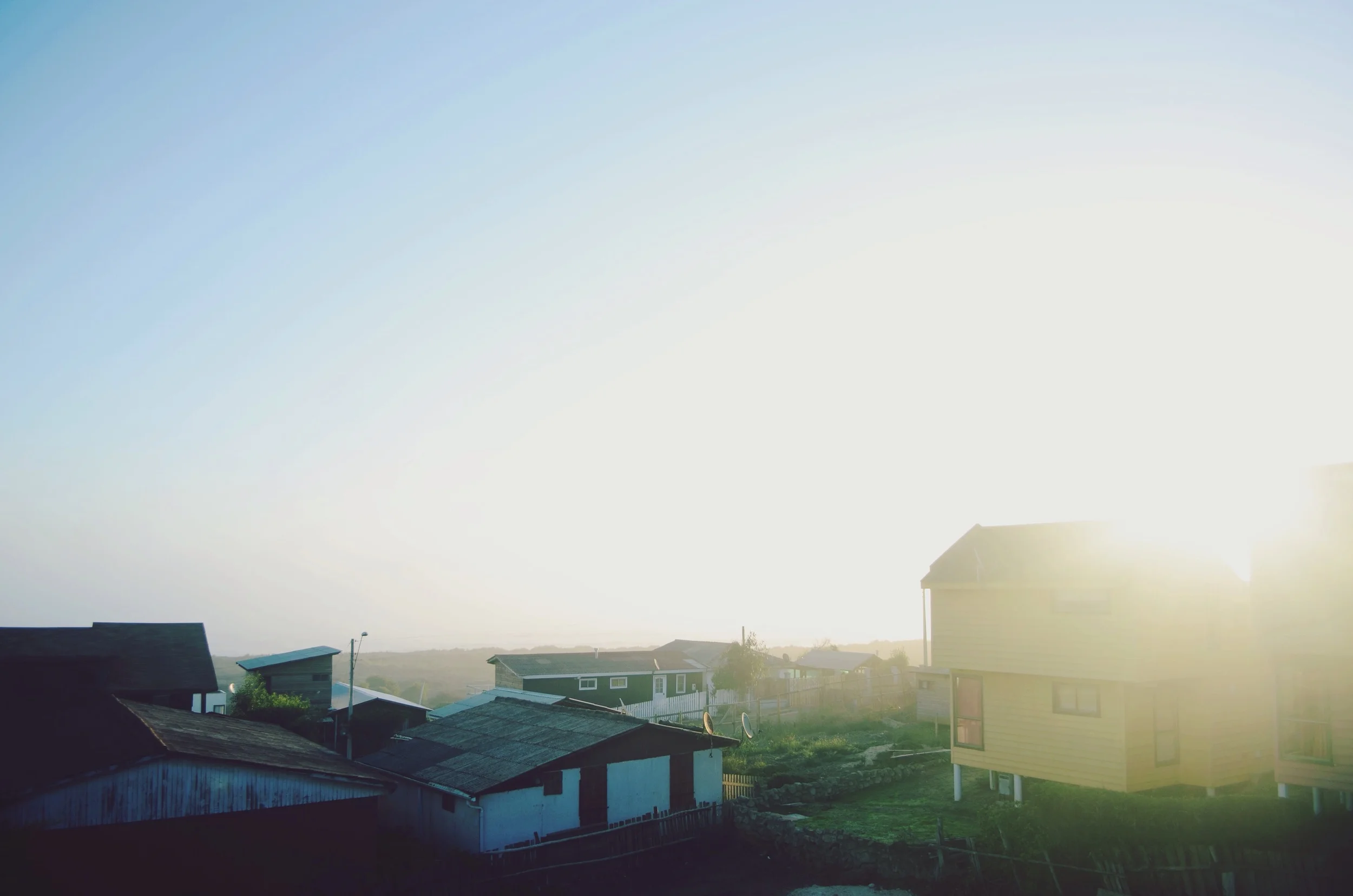 Sunset from the cabins in Cahuil // 30 may