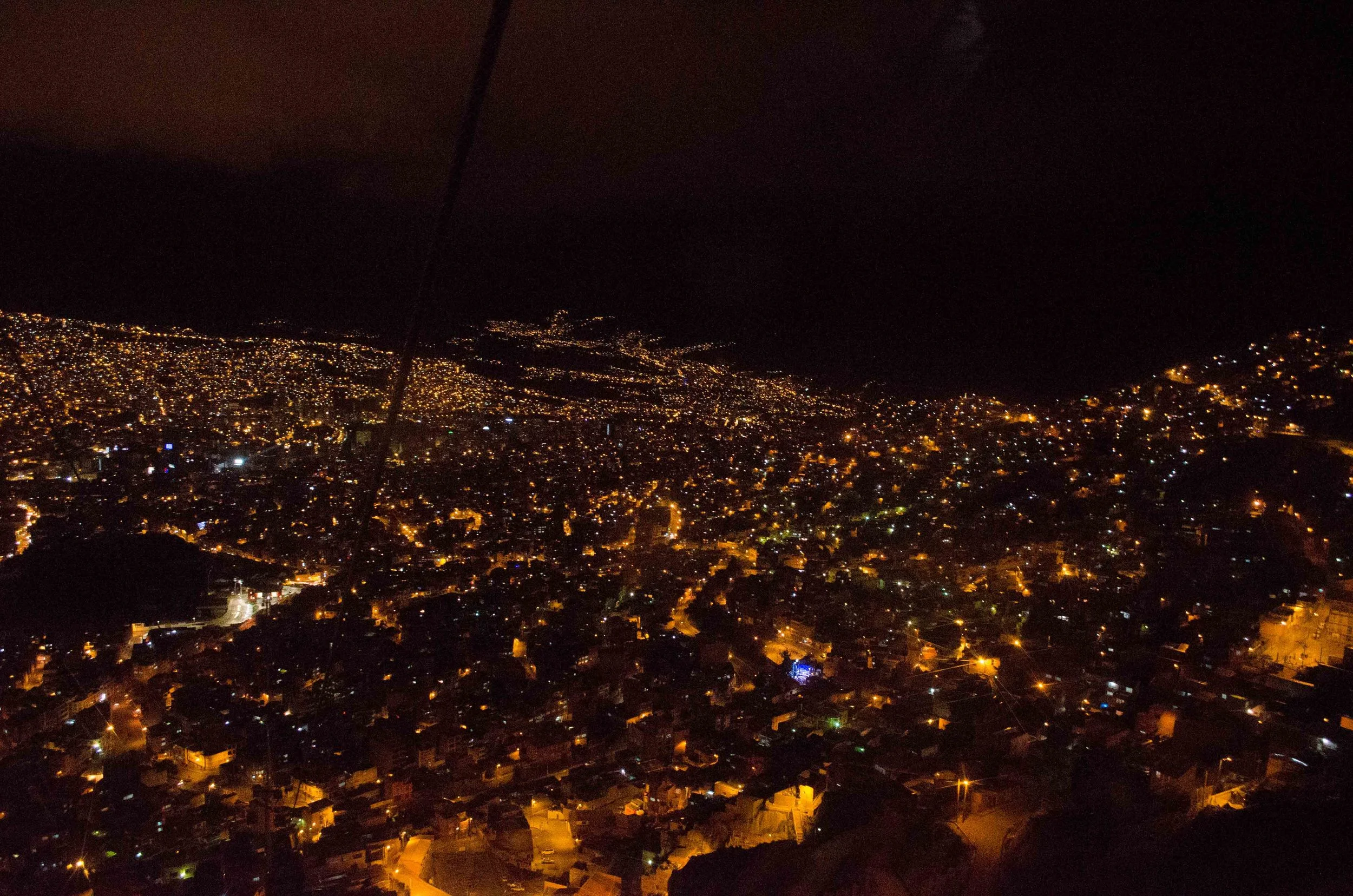 the valley at night