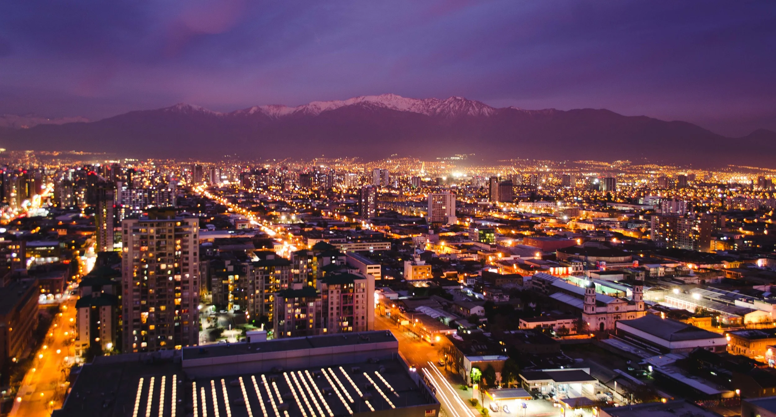 looking east towards the Andes mountains