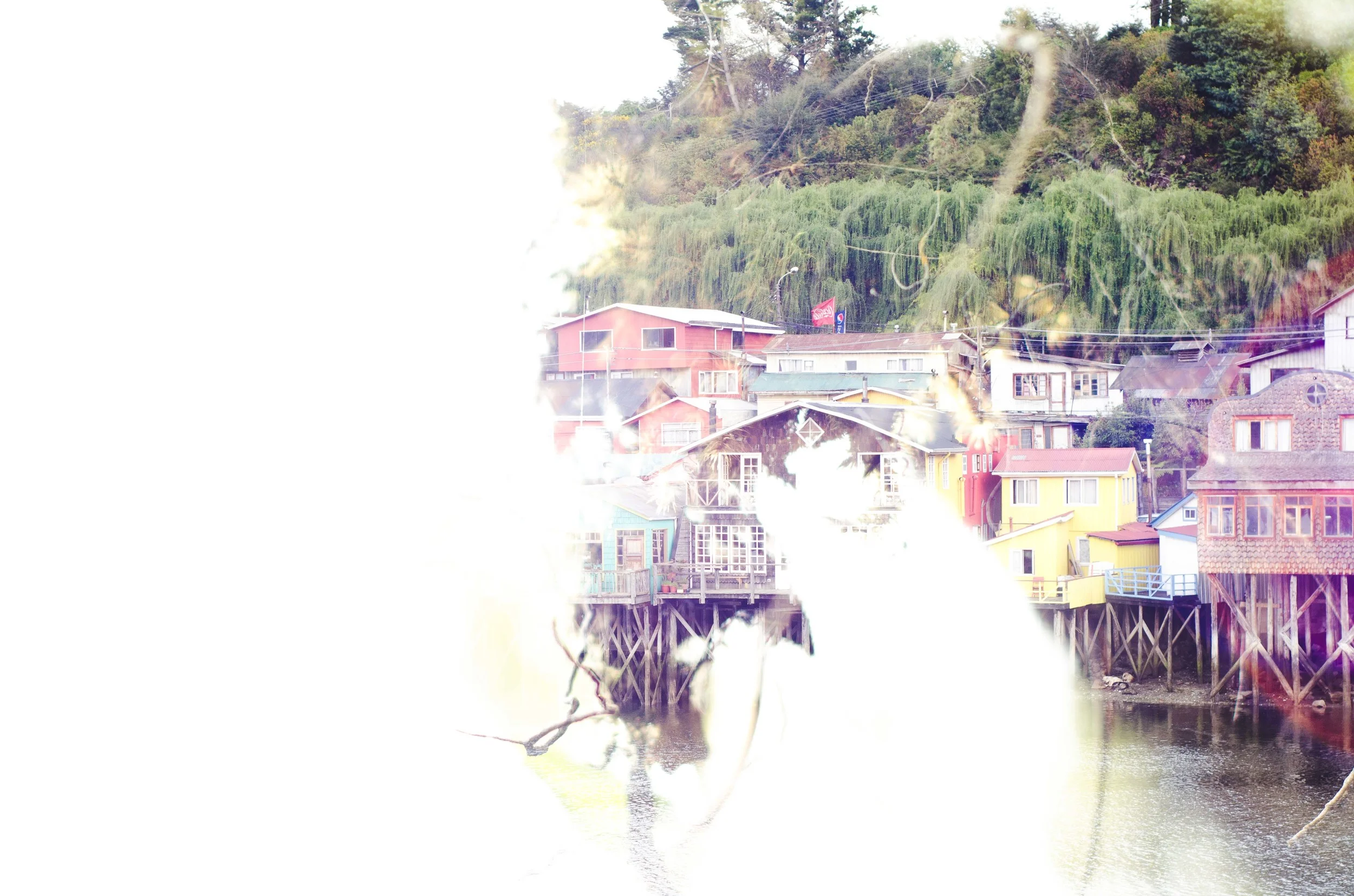 double exposure taken in Castro and Chiloé national park // 25 october