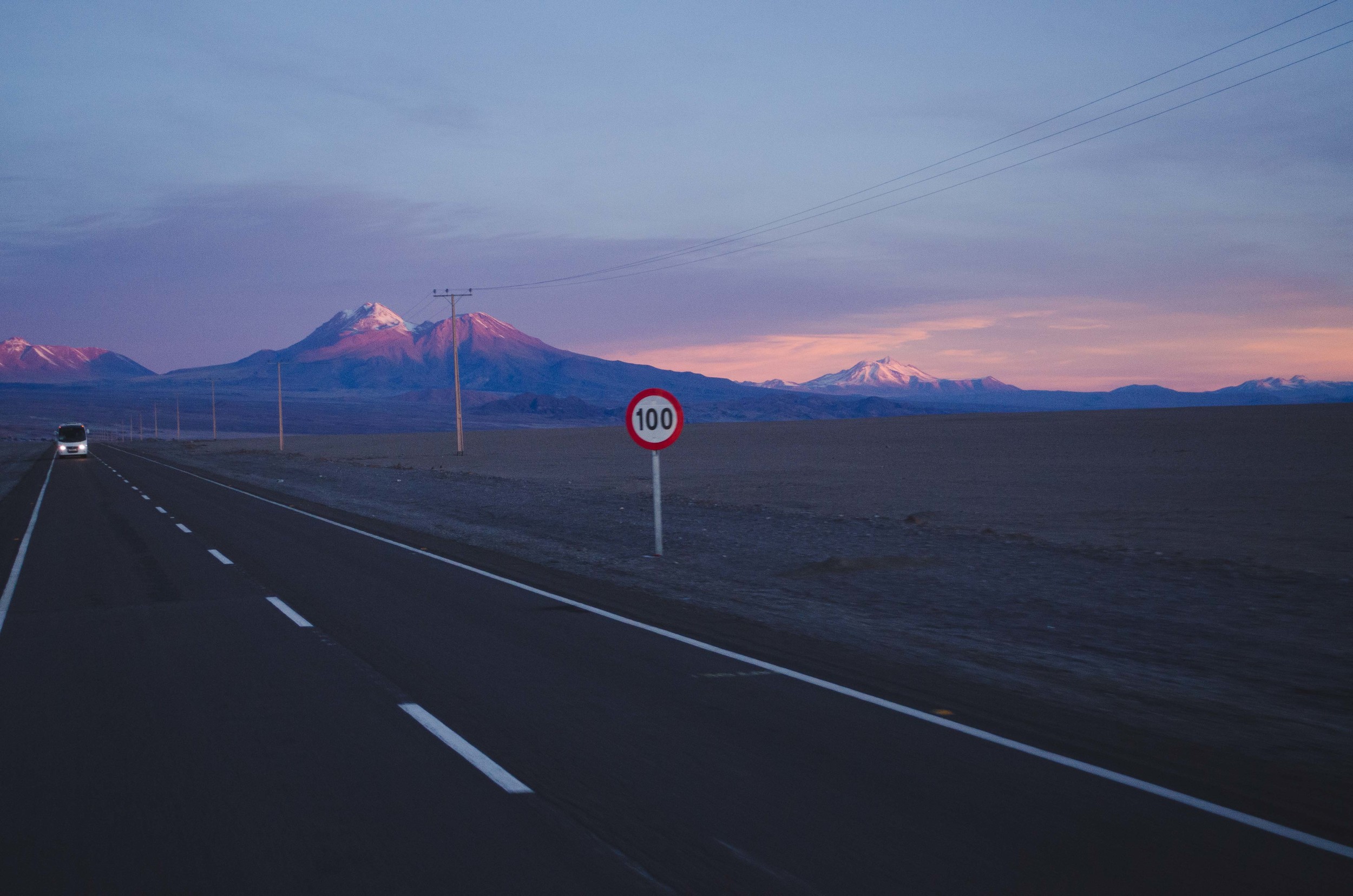  Driving from the salt flats to San Pedro de Atacama 