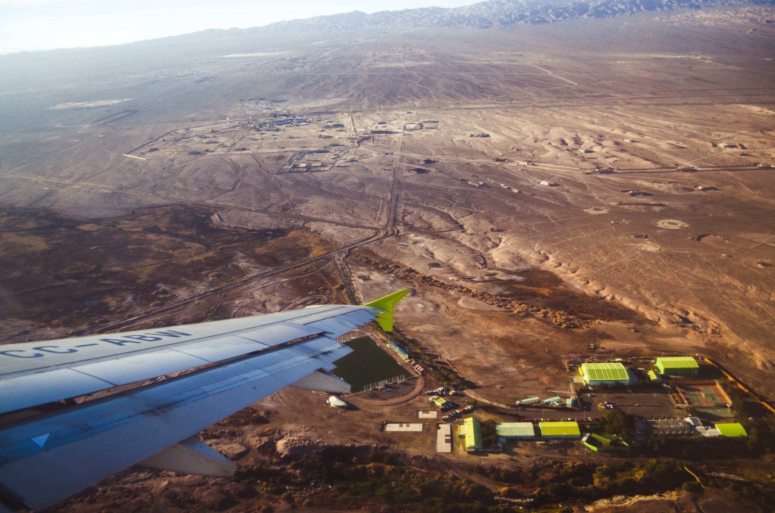  Landing in Calama, Atacama Desert 