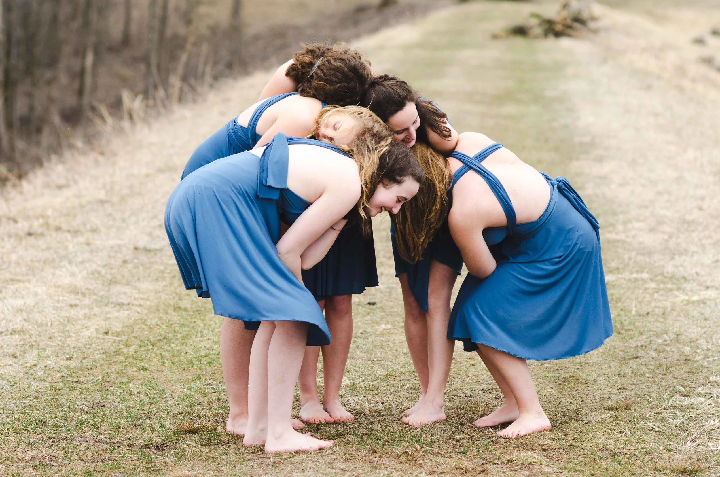 Huddling for warmth