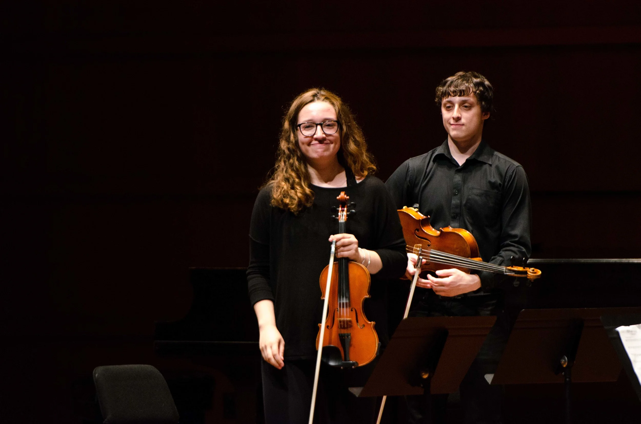 Part of the string quartet after their first piece.