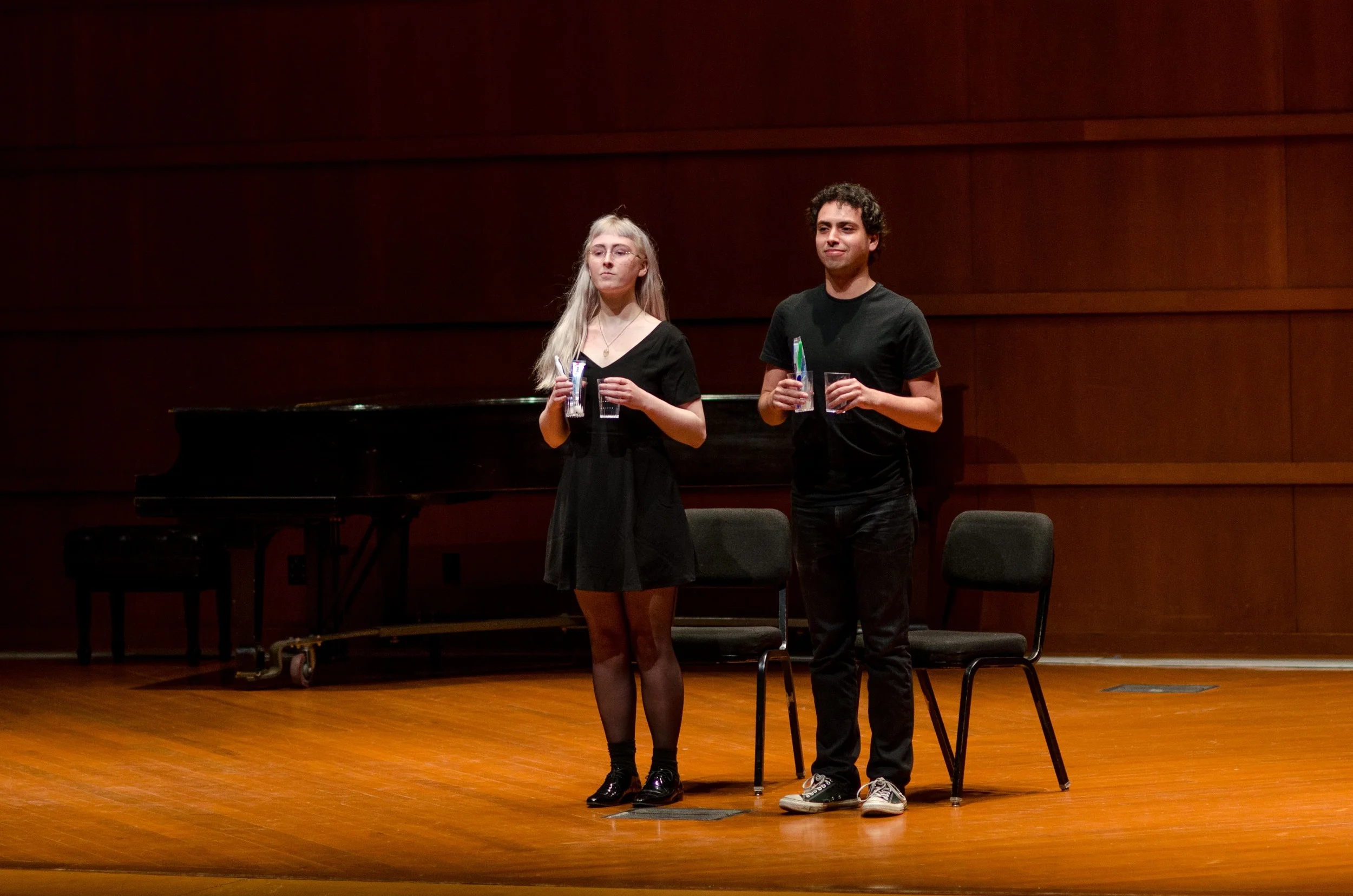 The grand finale of the showcase: Toothbrush Song (2016), composed and performed by Aaron Levin and Destini Powell