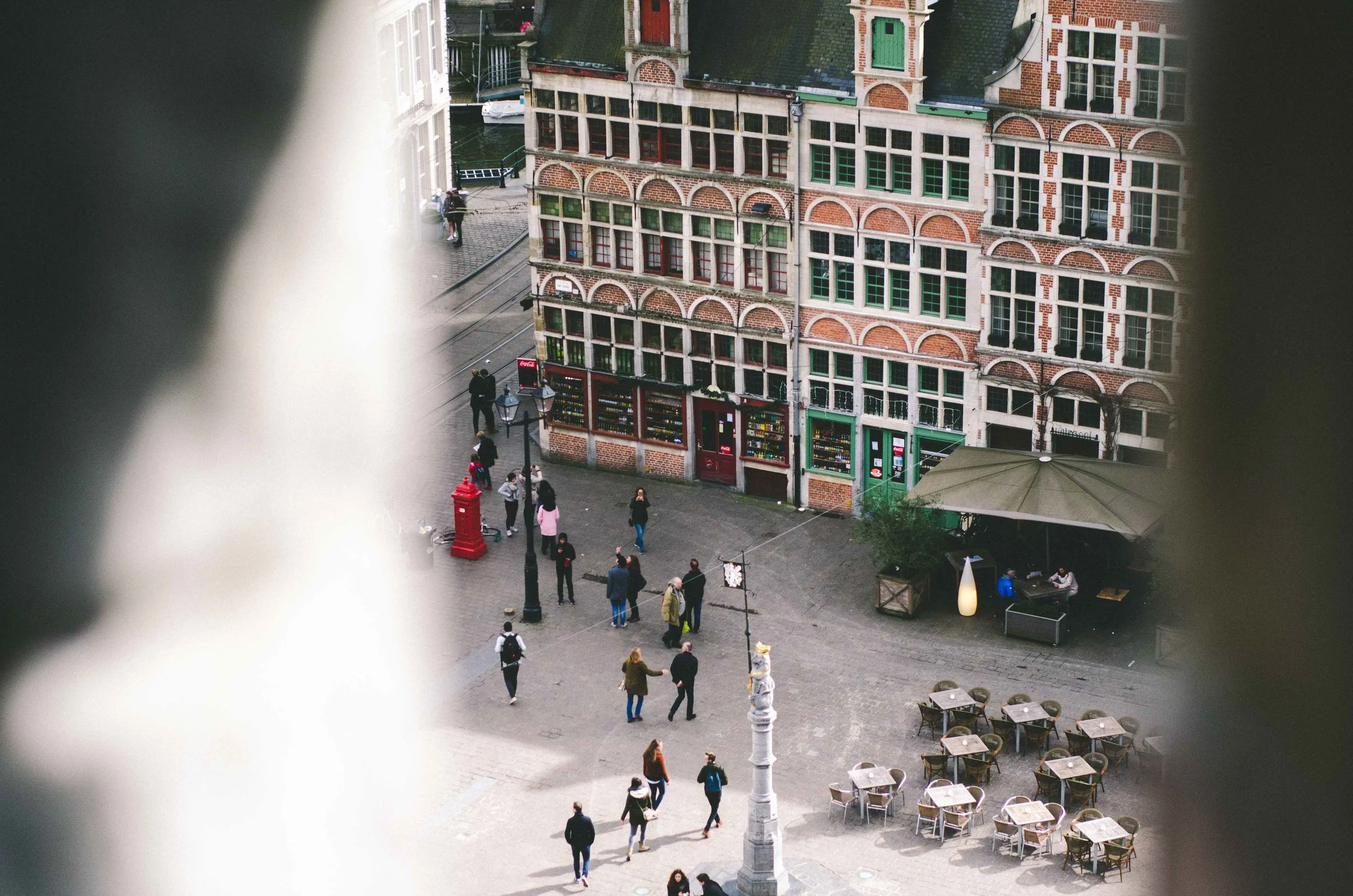Tiny people // View from Gravensteen