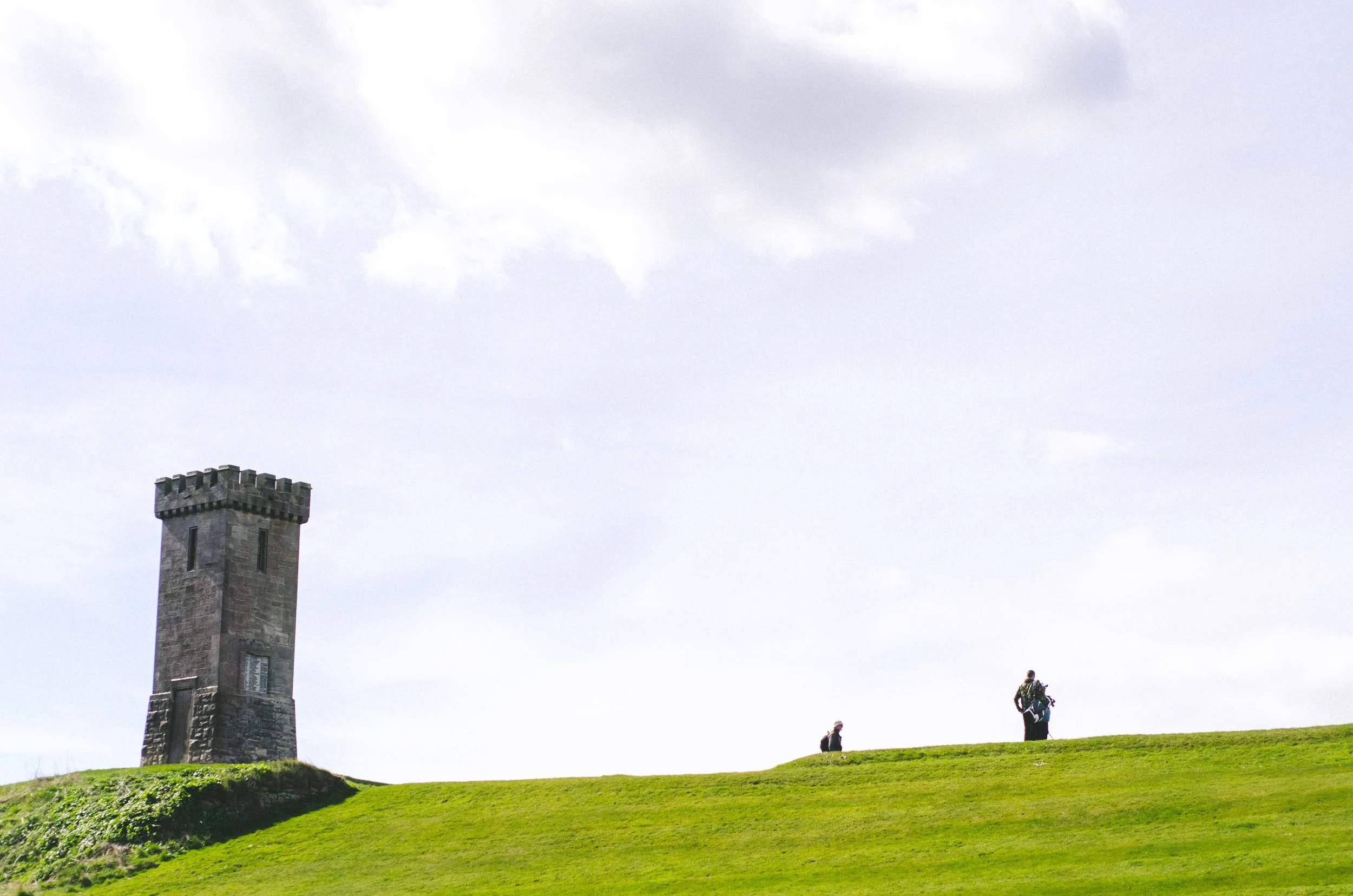 A stray golf ball landed a yard away from me while I was enjoying the view of the sea...one of the hazards of the coastal path to Pittenweem.