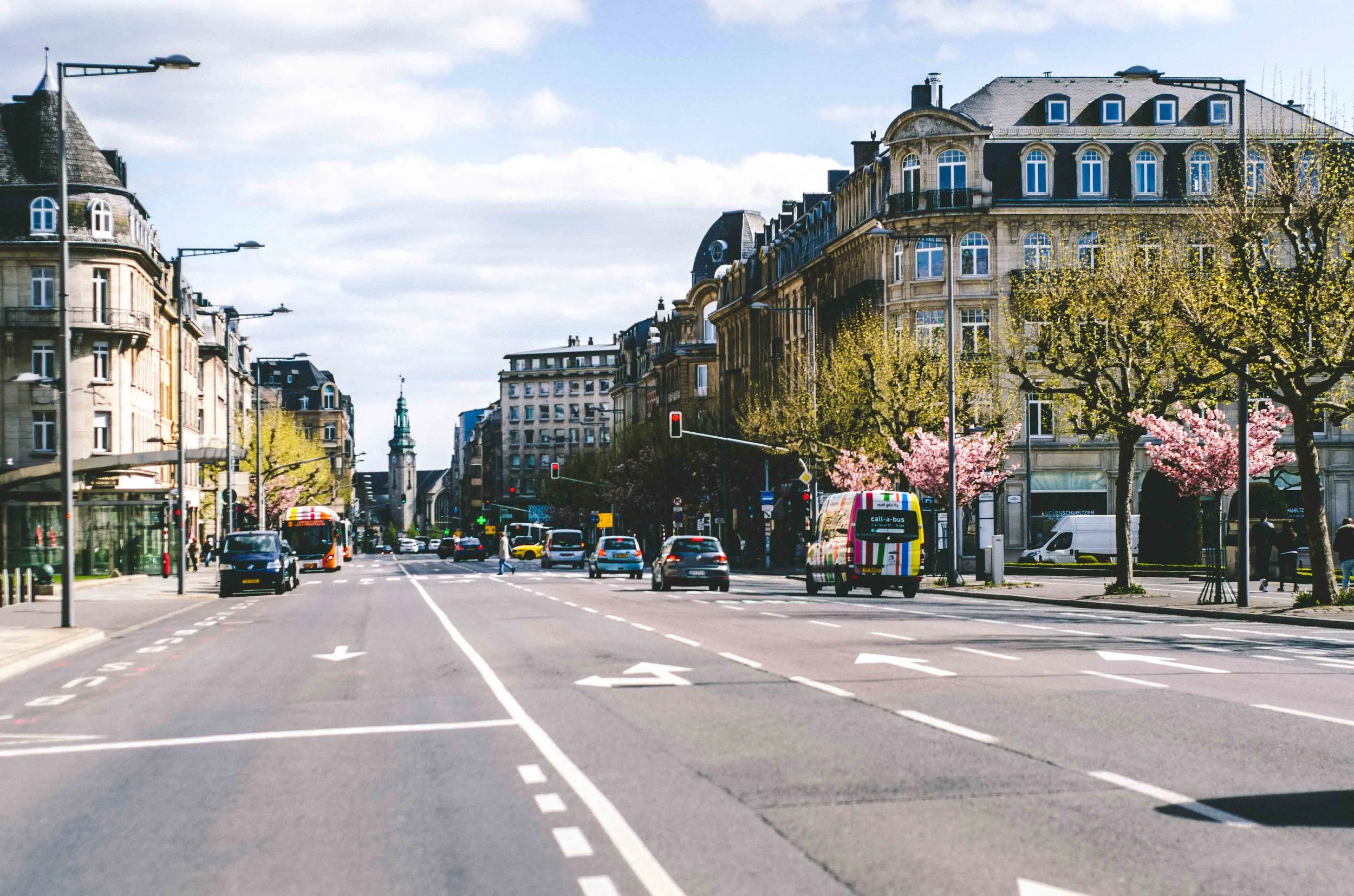 Avenue de la Liberté looking toward the main train station