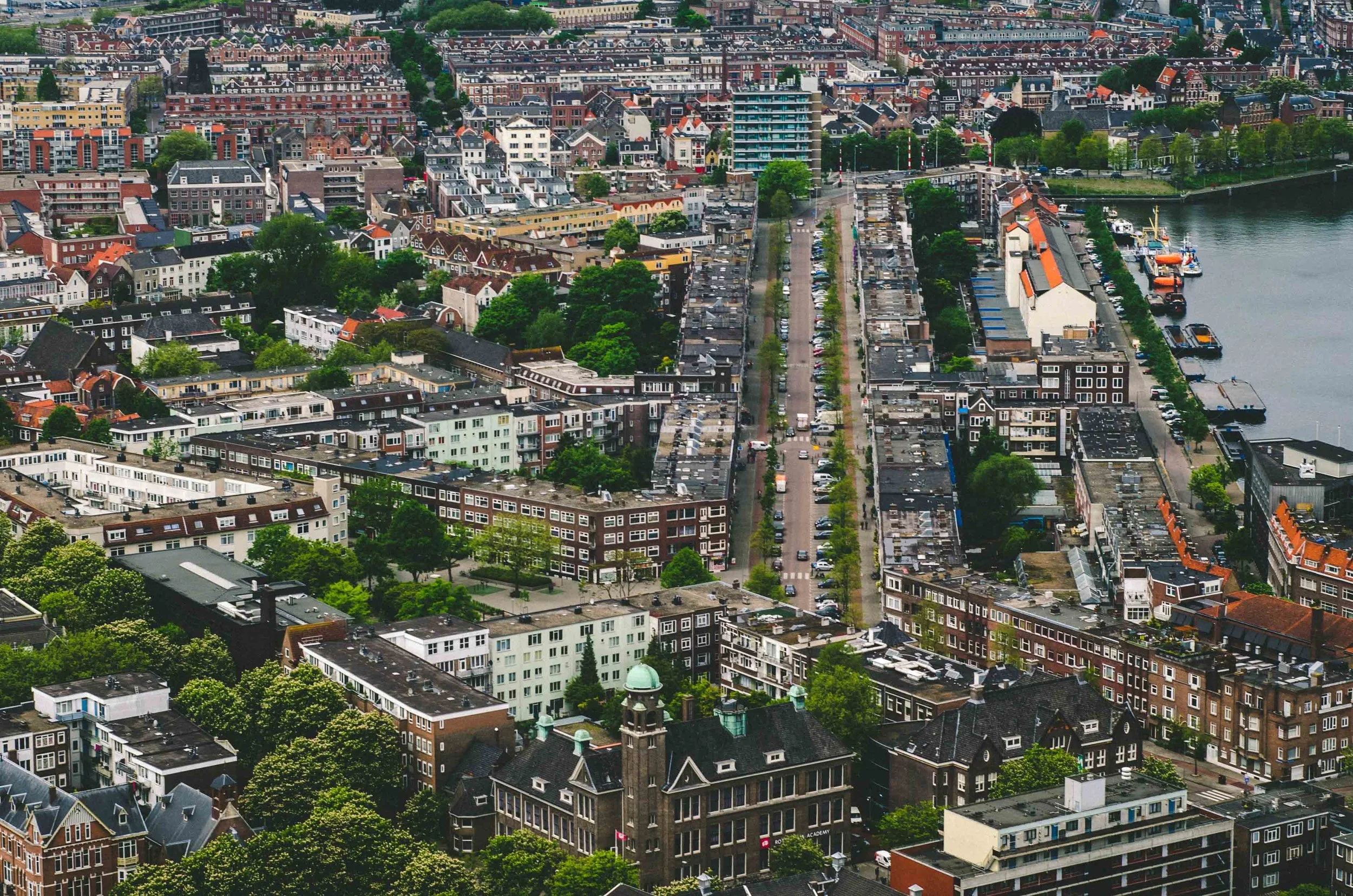Delfshaven borough from above