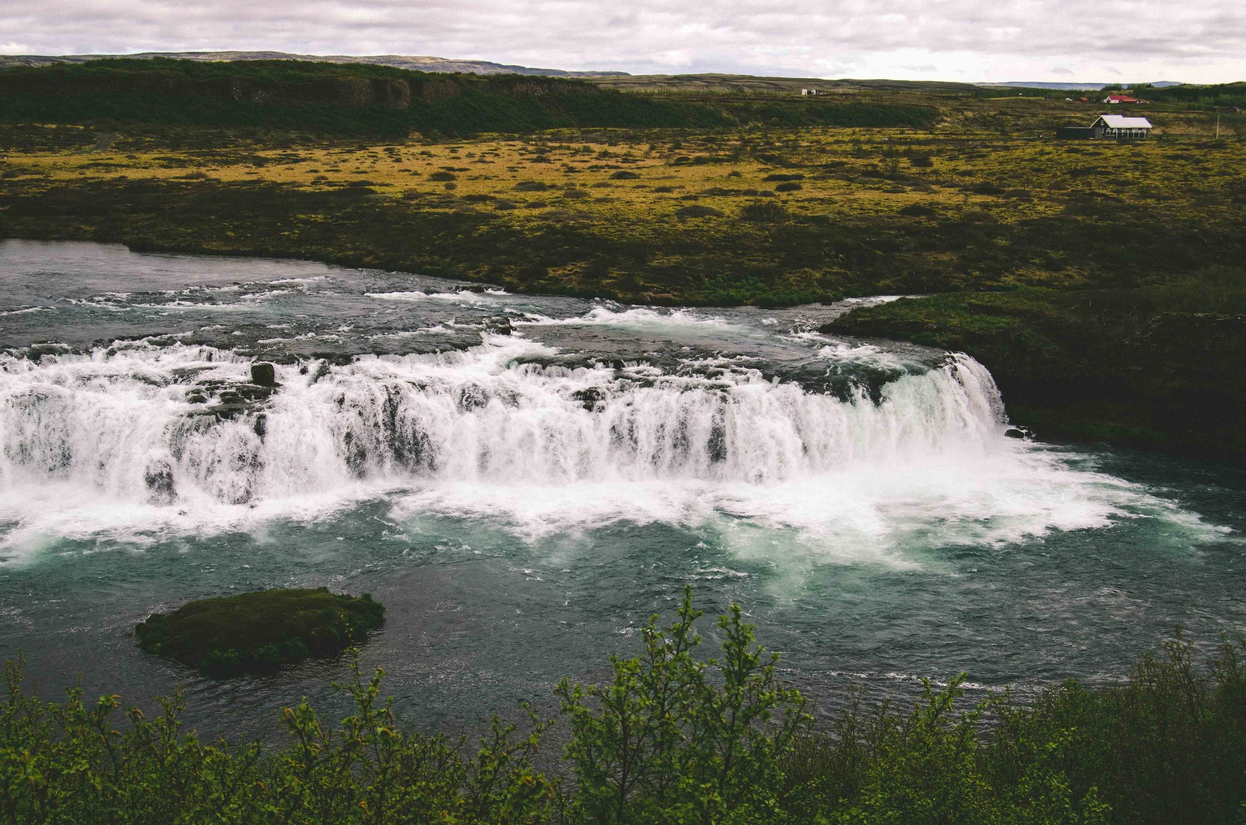 Waterfalls on the way back to Reykjavík that were not Gullfoss, but equally beautiful.
