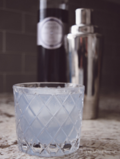 Pantone 2016 Serenity Inspired "Aviation Cocktail" - perfect as a custom cocktail for a wedding!