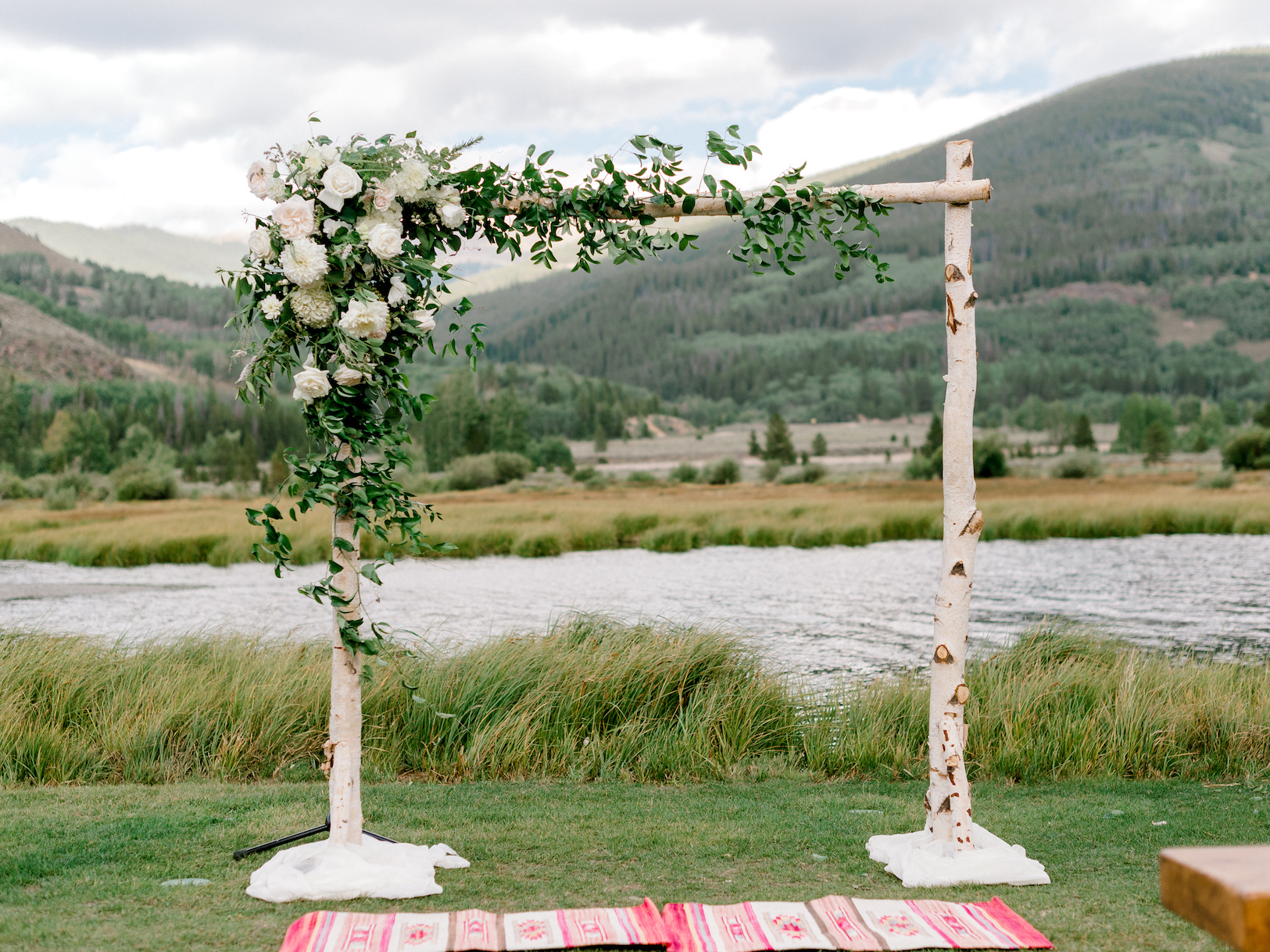 A Romantic Summer wedding at Camp Hale in Colorado with Southwestern touches by The Styled Soiree and Sara Lynn Photographic