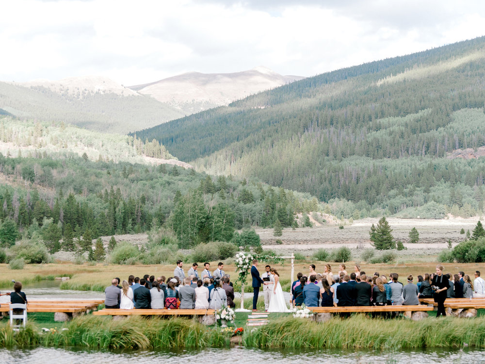 A Romantic Summer wedding at Camp Hale in Colorado with Southwestern touches by The Styled Soiree and Sara Lynn Photographic