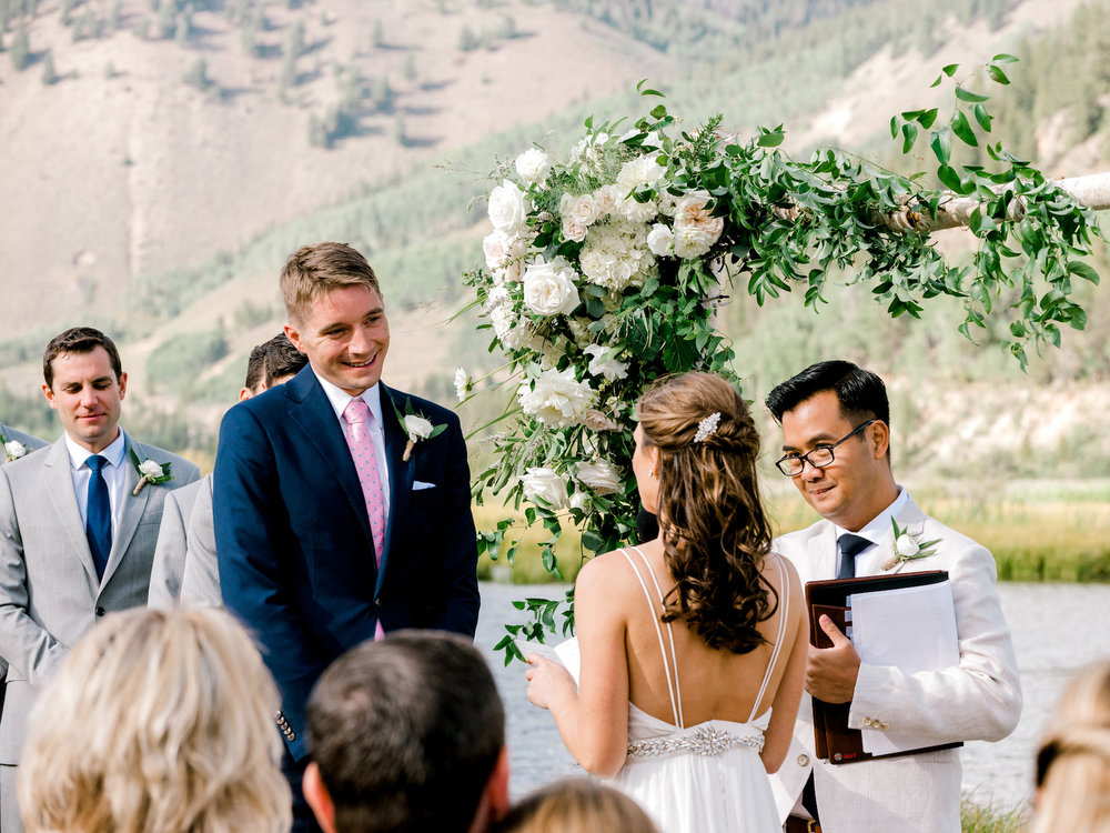 A Romantic Summer wedding at Camp Hale in Colorado with Southwestern touches by The Styled Soiree and Sara Lynn Photographic