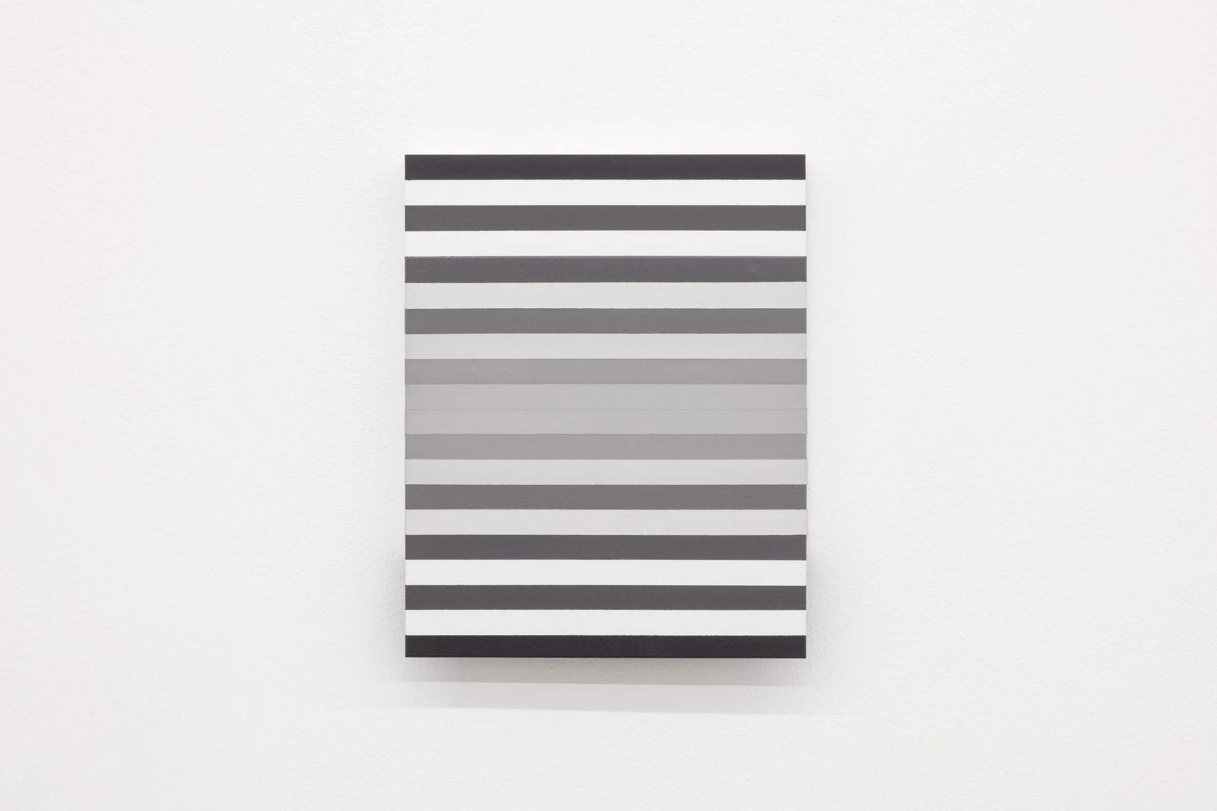 Horizontal Shift #1, acrylic on wood (east wall)