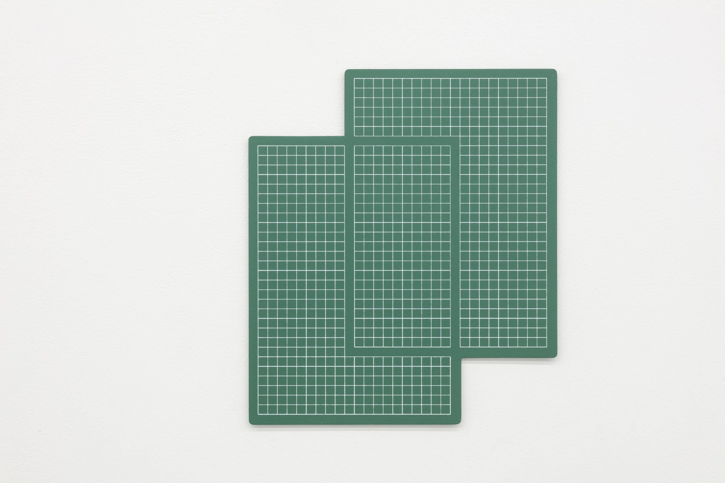 Cutting Mat, screenprint on wood (east wall)