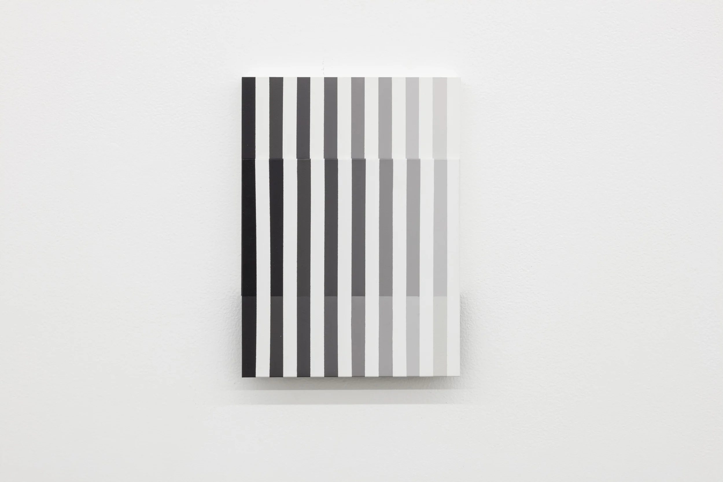 Vertical Shift #1, acrylic on wood (west wall)