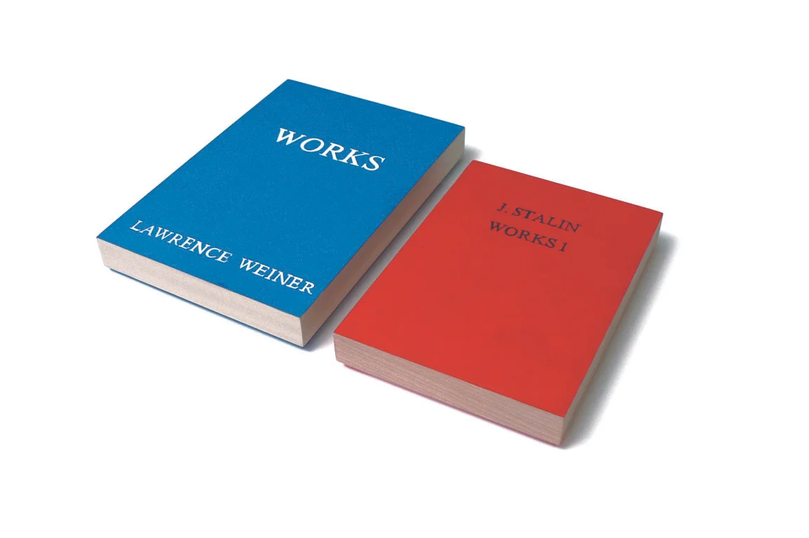 Works, Works 1, Twice, collaboration with Micah Lexier, replicated books, acrylic on wood, 2008