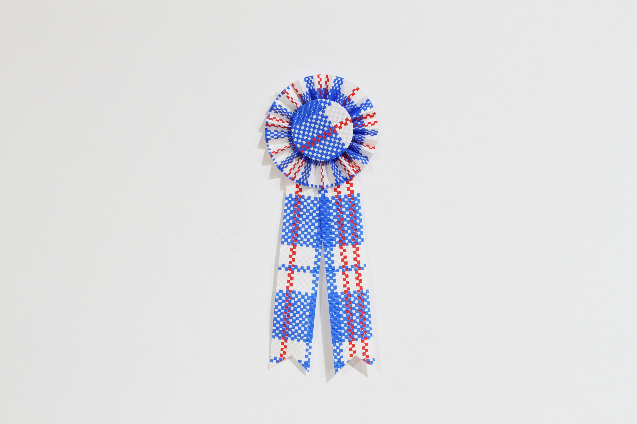 Prize Ribbon (Blue), 2020 Varied Edition 1/5, each unique 4 layer screenprint on Kozuke paper, Yamoto glue