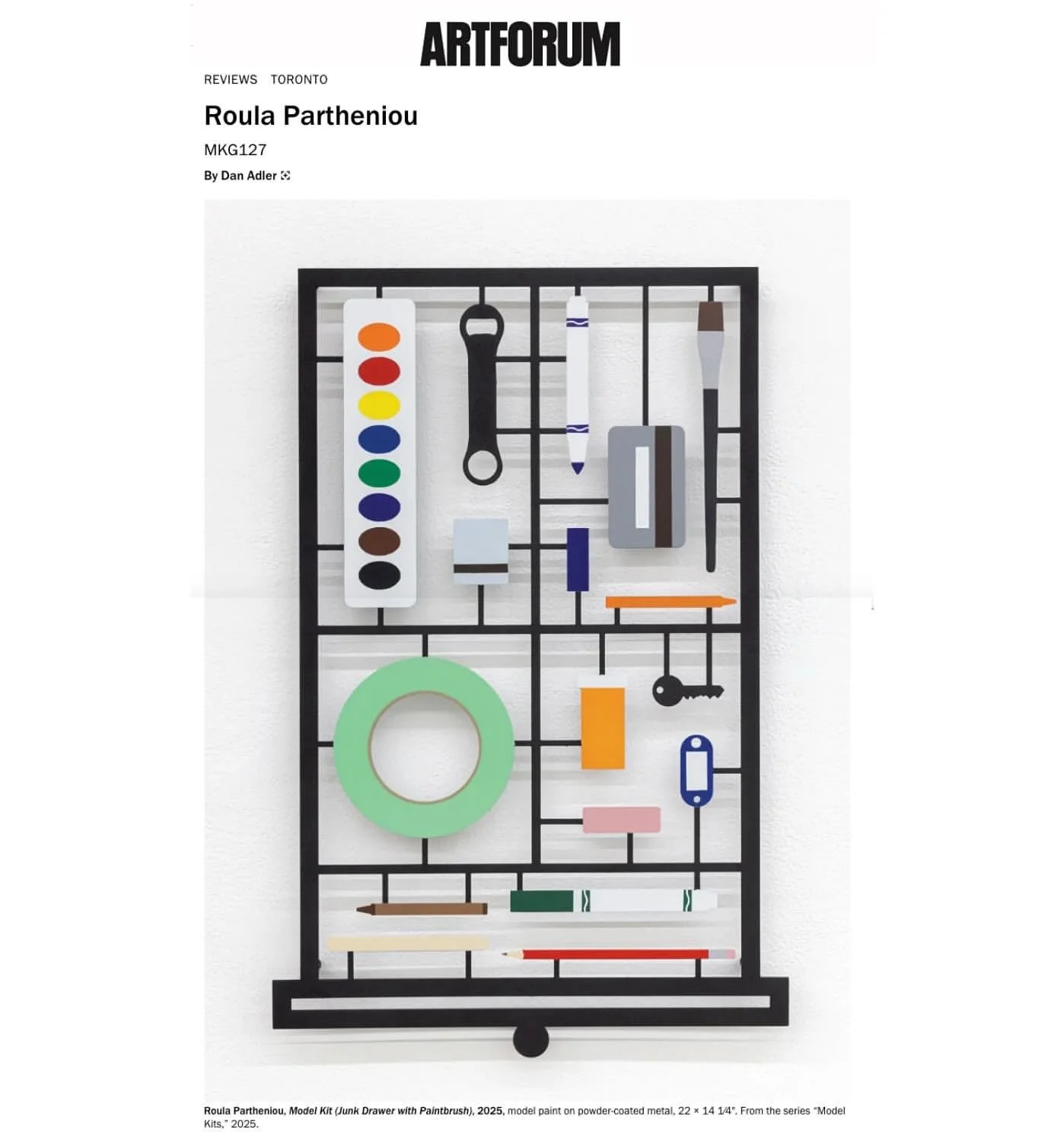 Art Forum Review of Maps and Models, at MKG127 by Dan Adler | Sept 2025 issue