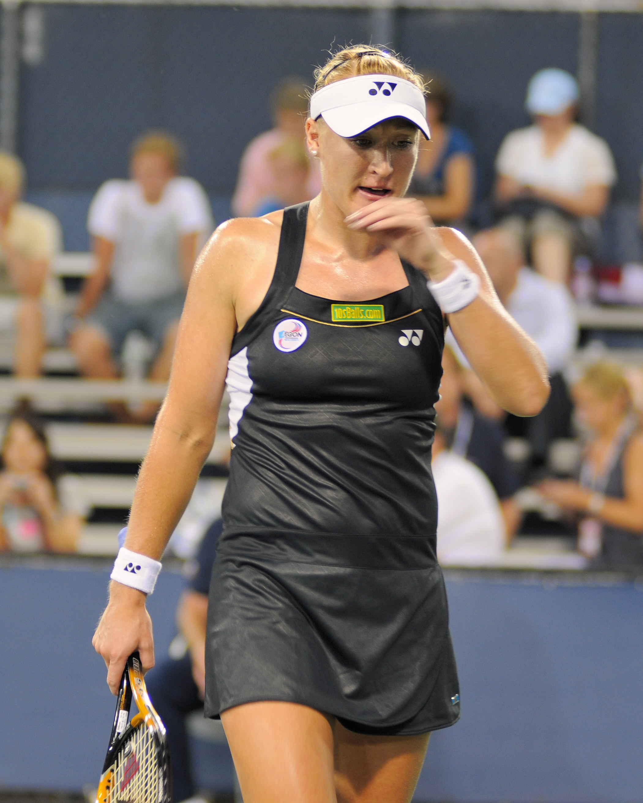 Elena Baltacha at the US Open in 2010. Photograph by Chris Mesiano.