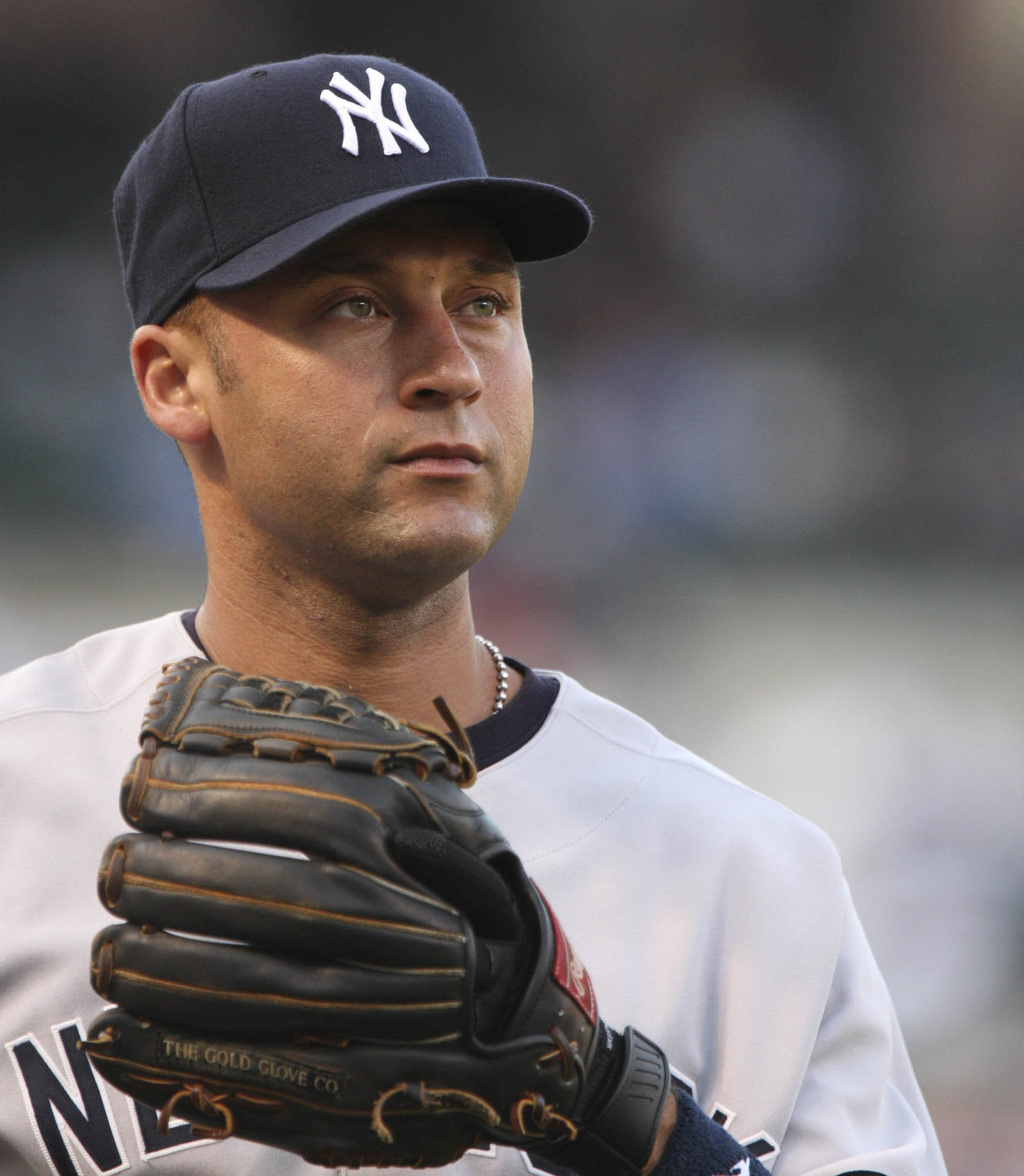 New York Yankees Derek Jeter warming up before a game against the Baltimore Orioles on June 28, 2007 in Baltimore. Photograph by Keith Allison