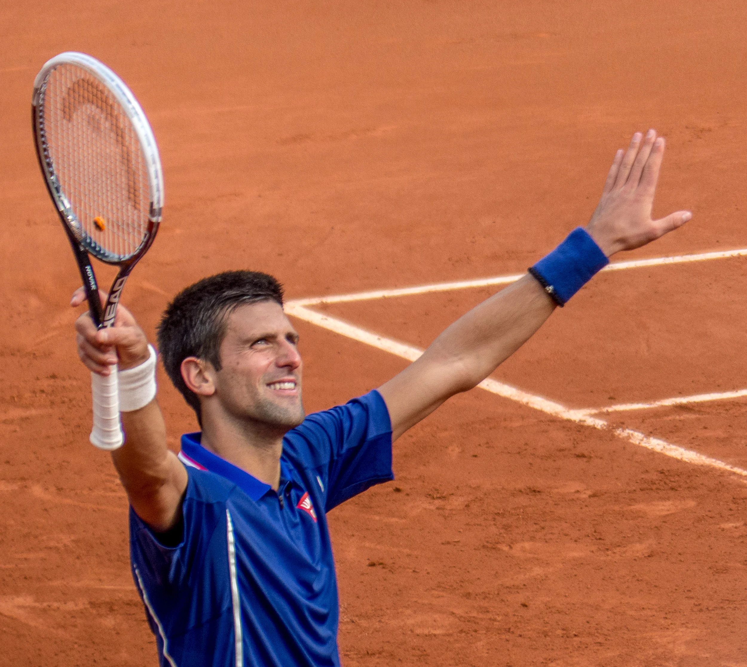 Nole at the French Open, the one Slam title that has thus far eluded him.