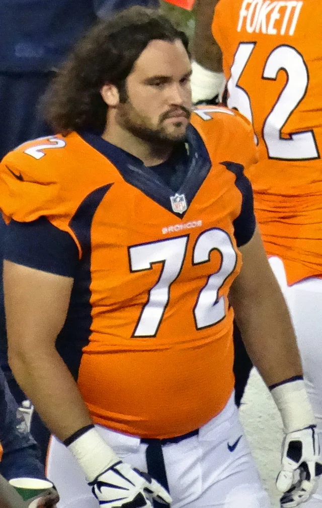 John Moffitt as a Denver Bronco. Photograph by Jeffrey Beall.