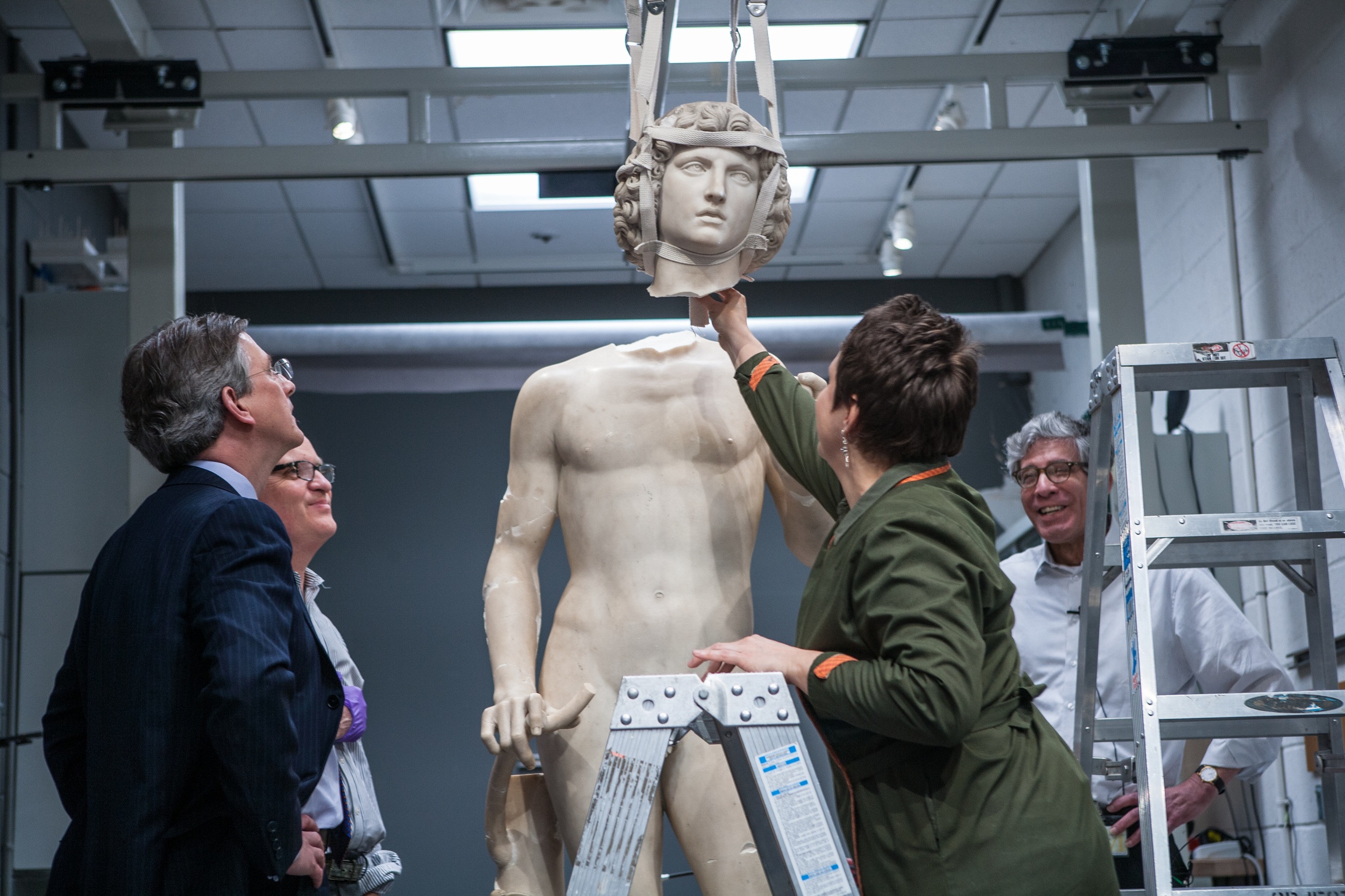 5. Tullio Lombardo's Adam--A Masterpiece Restored_Preparing to Attach the Head to the Torso_MMA.jpg