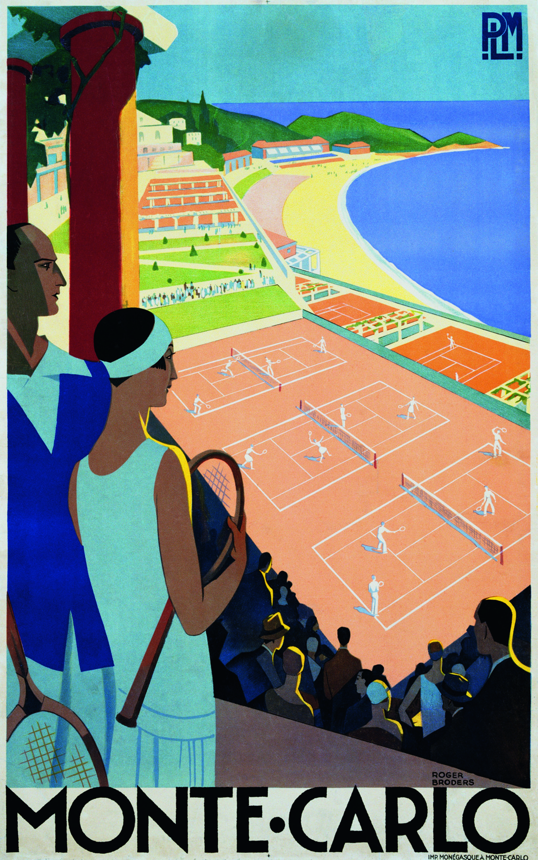   © The Stylish Life - Tennis, published by teNeues, www.teneues.com. Monte-Carlo Poster by Roger Broders, Photo © Swim Ink 2, LLC/CORBIS.  