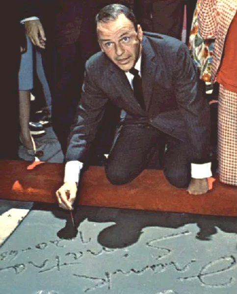 Frank Sinatra at Grauman’s Chinese Theatre in 1965