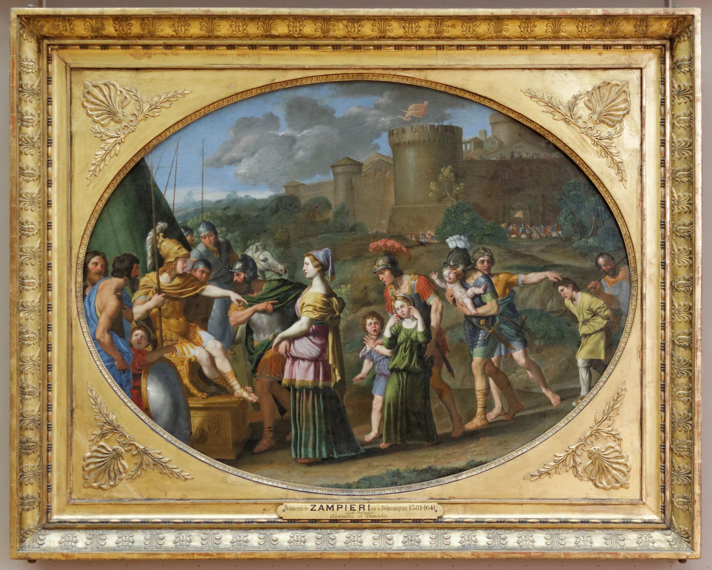 “Timoclea Before Alexander the Great” by Domenichino (1615), Musée du Louvre.