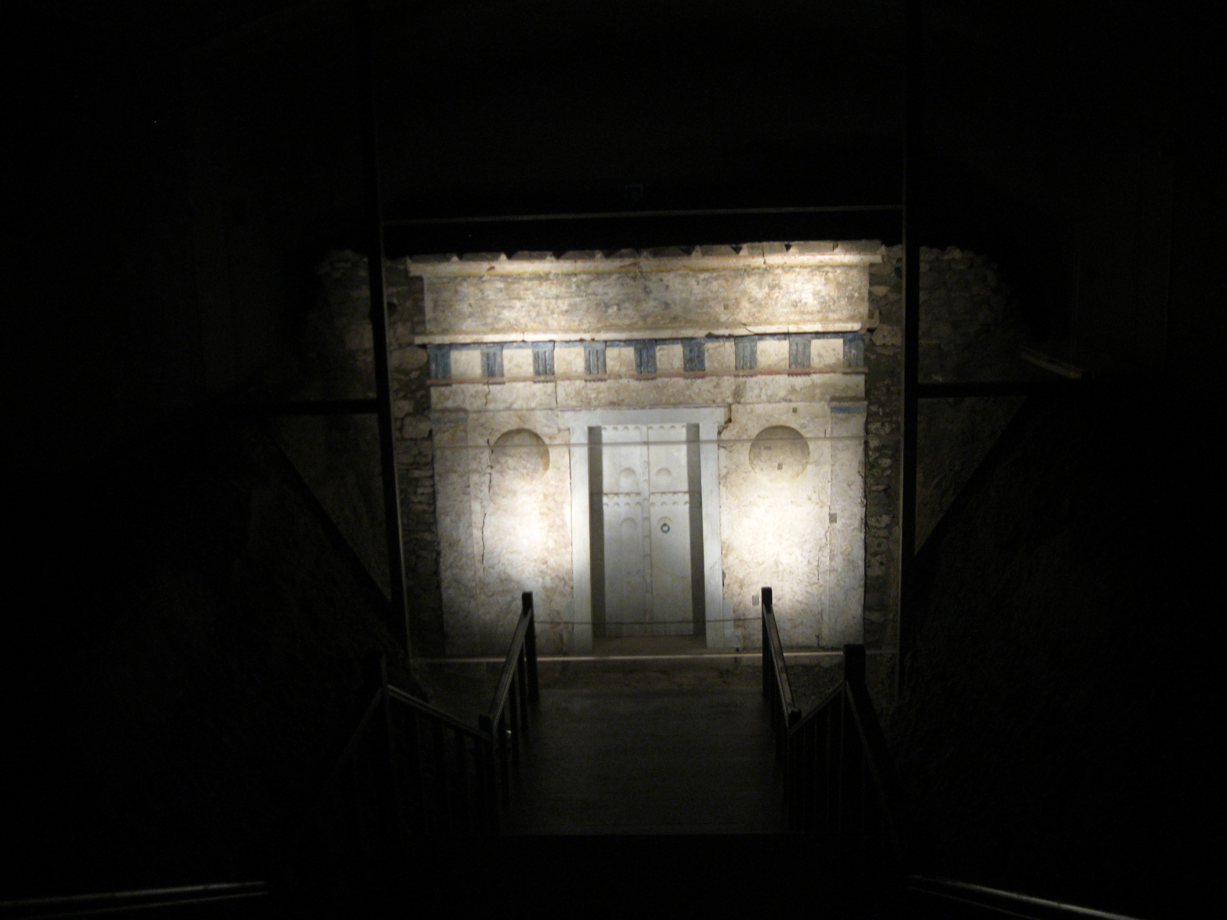 Entrance to Alexander IV’s tomb. Photographs by Georgette Gouveia.