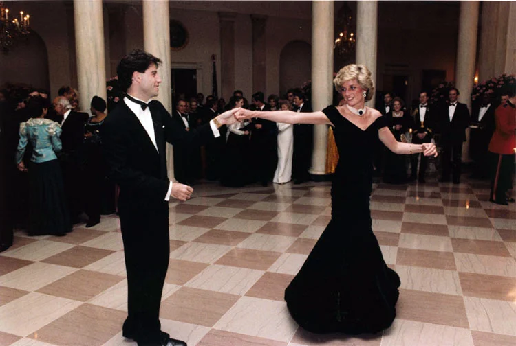 A fairy tale moment: Princess Diana takes a spin on the dance floor at the White House in 1985. Courtesy the Ronald Reagan Presidential Foundation & Institute.