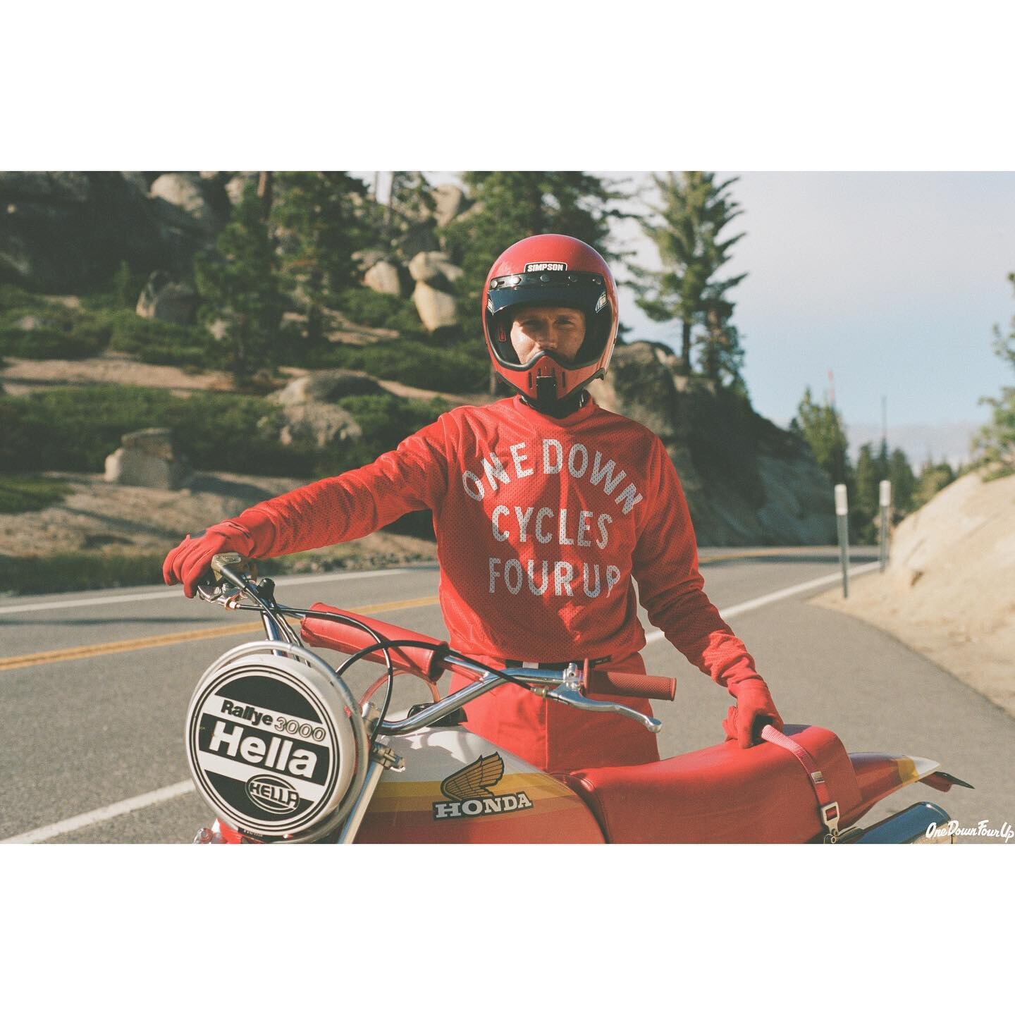 /// Our jerseys are tough enough to get you through the Rubicon Trail. #onedownfourup #vintagemotorcycle