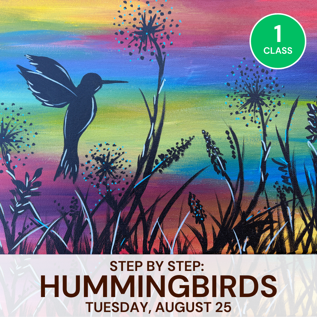 August: Step By Step: Hummingbirds