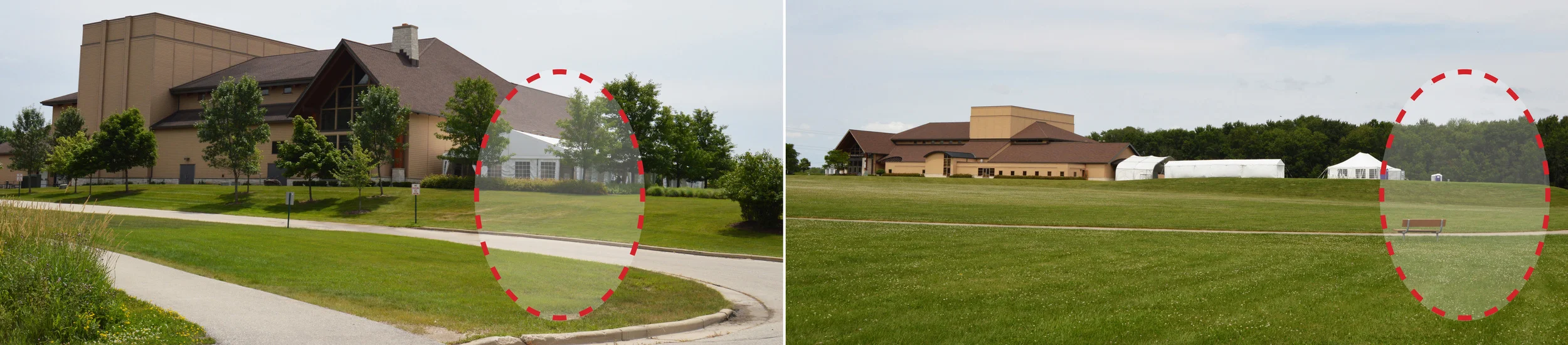 "NORTH WOODS" Location (LEFT) AND "SE FIELD" LOCATION (RIGHT)