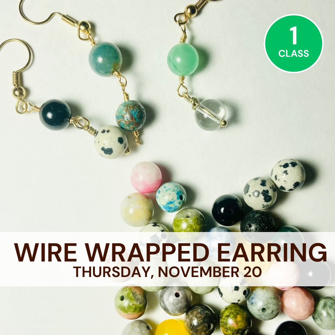 Nov. Wire Wrapped Earring