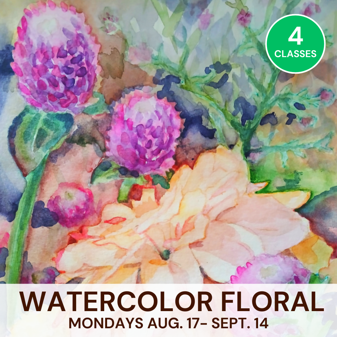 August: Watercolor Floral 