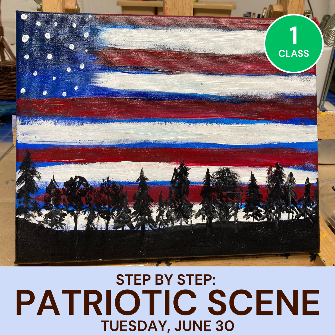 June: Step By Step-Patriotic Scene