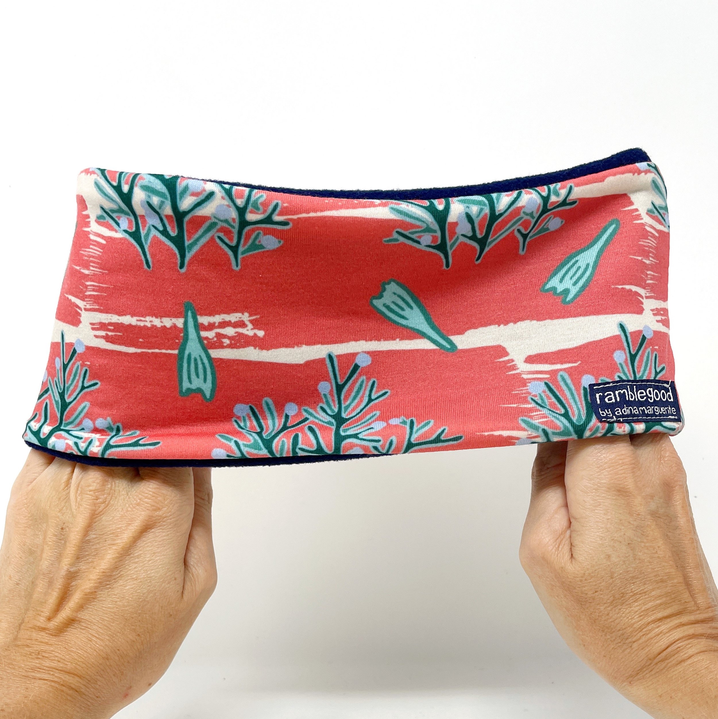 Fleece Lined Headband in Juniper & Sage