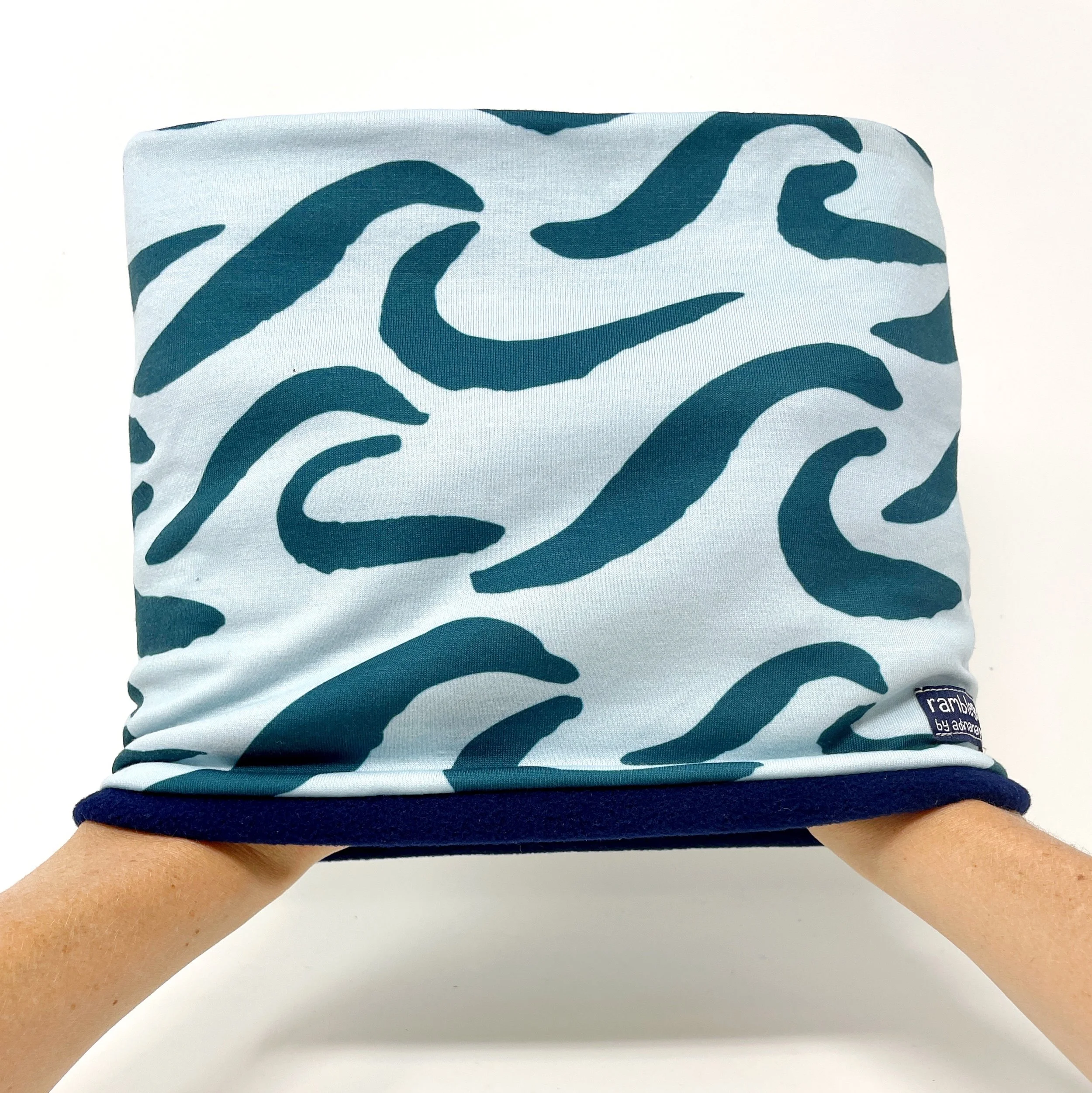 Fleece Lined Cowl in Pacific