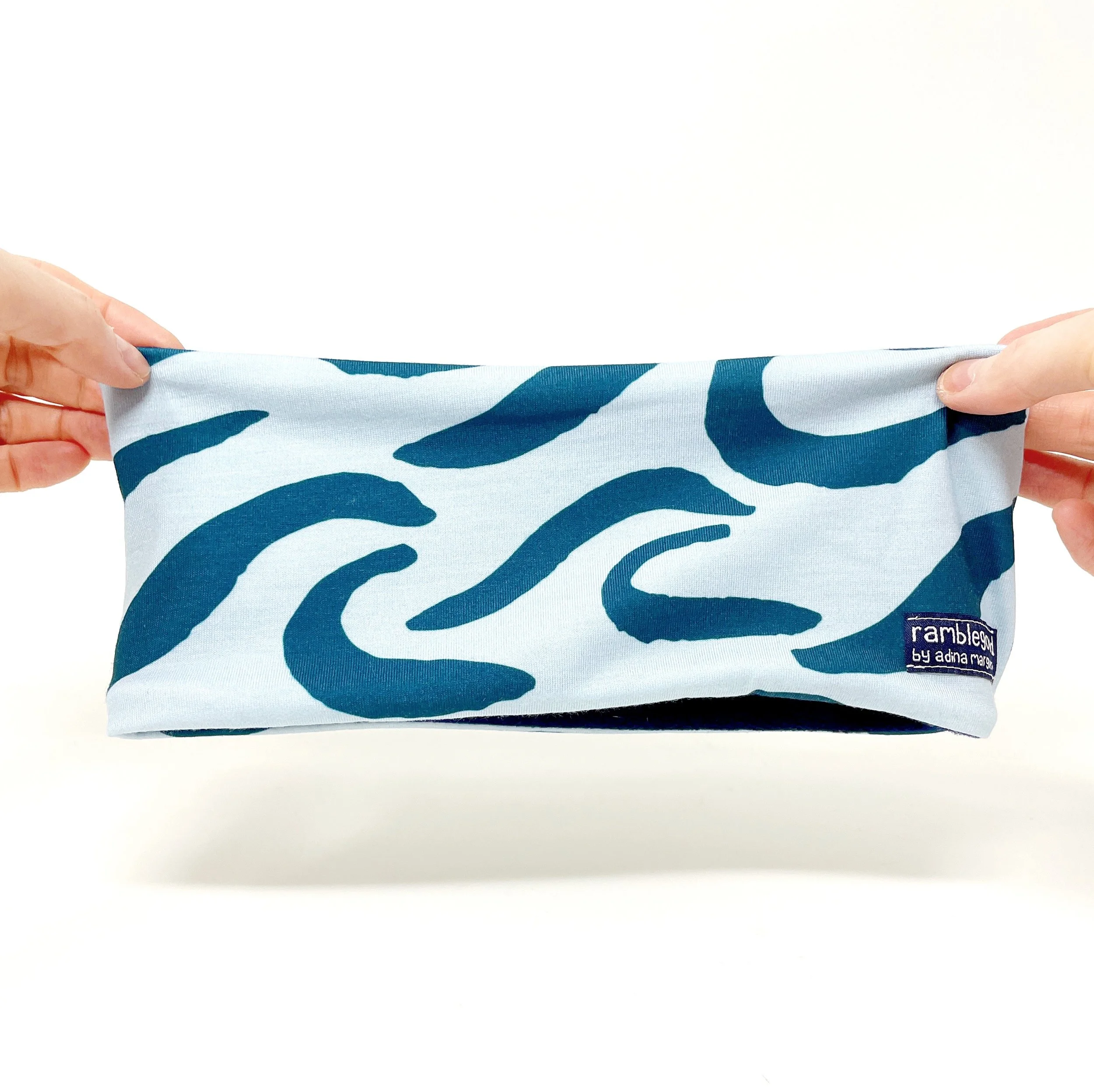 Fleece Lined Headband in Pacific