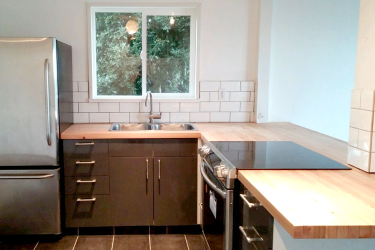 Reclaimed Fir 'Butcher-Block' Counter Top