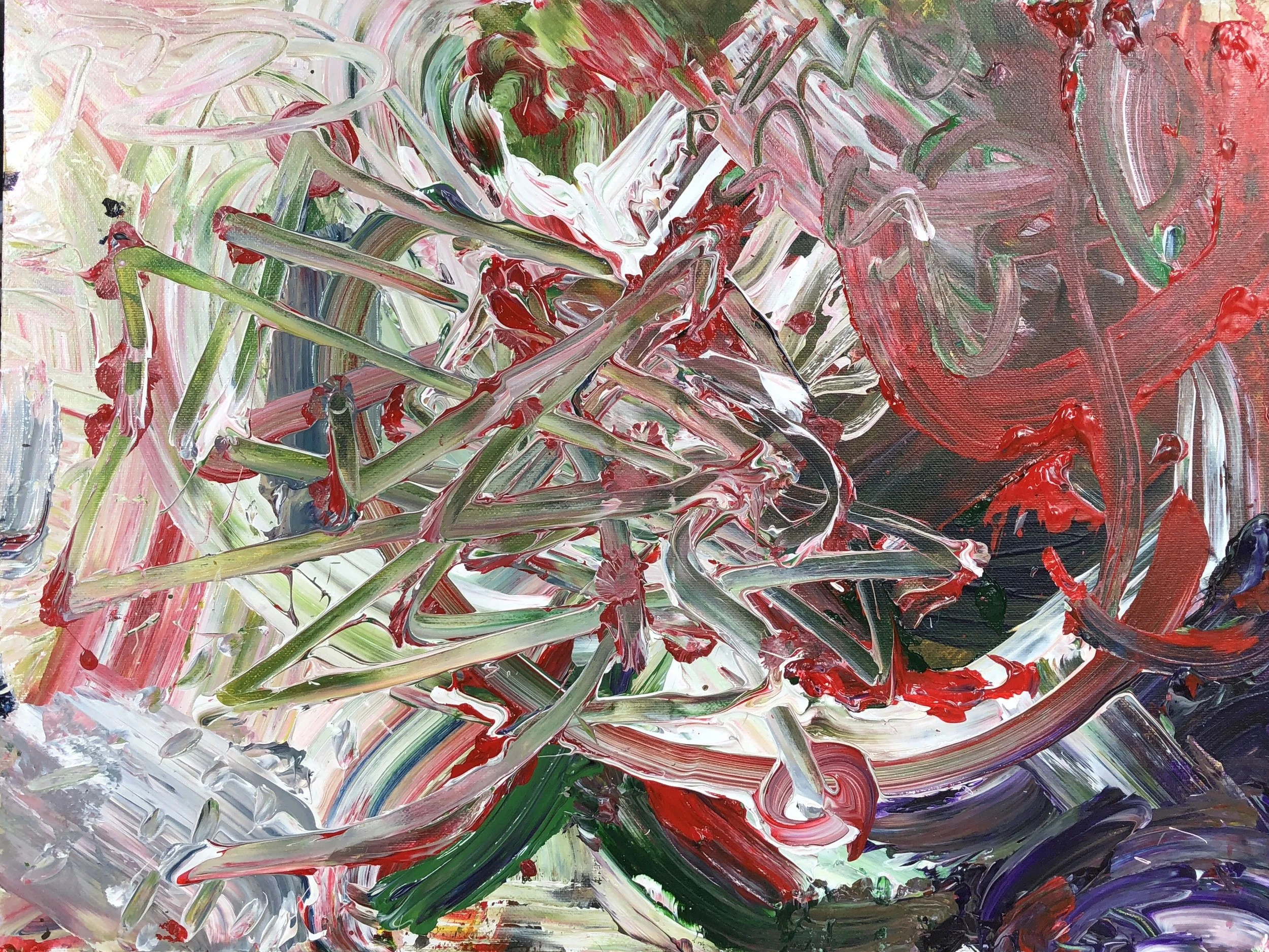 Untitled, “24”x31.5”, Acrylic on Canvas, 2018