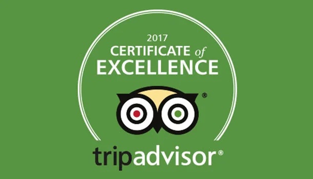 TripAdvisor Certificate of Excellence 2017