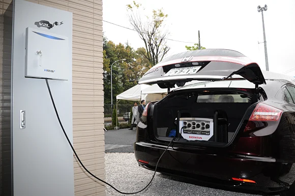 An electric vehicle can pull double duty and act as a home generator during power outages
