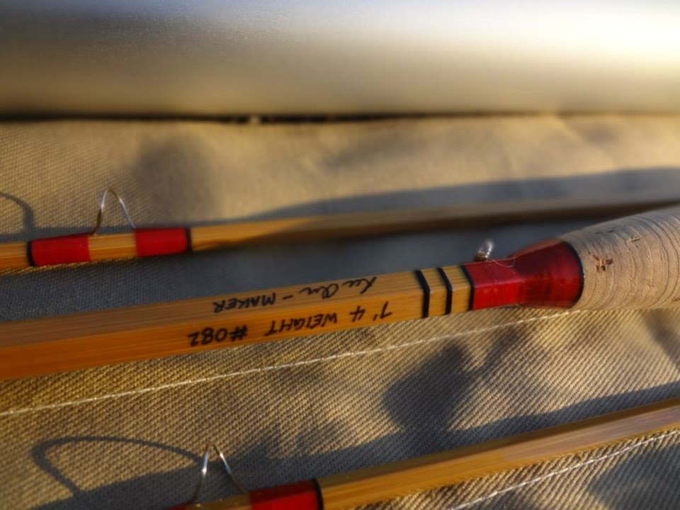 Each rod is unique and bears the signature of the rod maker Lee Orr.